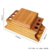 Walnut wood 6-position box-shaped pipe holder