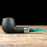 Klassische gerade Billiard Pfeife aus Massivholz für Herren – Bild 2
