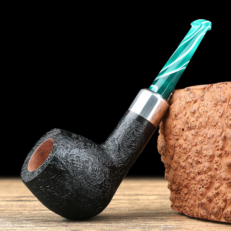 O1CN01lWAvSM251wX4oysnY_2211684367467.webp Klassische gerade Billiard Pfeife aus Massivholz für Herren – Bild 1