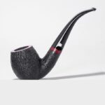 Sandgestrahlte 9-mm-Brandy-Pfeife aus Bruyèreholz