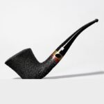 Sandgestrahlte 9-mm-Dublin-Pfeife aus Bruyèreholz
