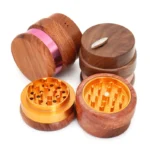 Großer Holzgrinder 70 mm mit Musik, 4-teilig – Ansicht 2