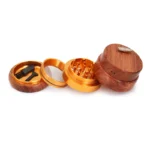 Großer Holzgrinder 70 mm mit Musik, 4-teilig – Ansicht 5