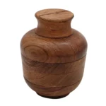 Walnuss-Holzgrinder im Tiegel mit Zinkzähnen – Ansicht 6