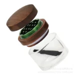 Holzgrinder mit integriertem Glasbehälter – Ansicht 4