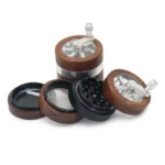 Schwarznuss-Handkurbelgrinder 63 mm, 4-teilig – Ansicht 3