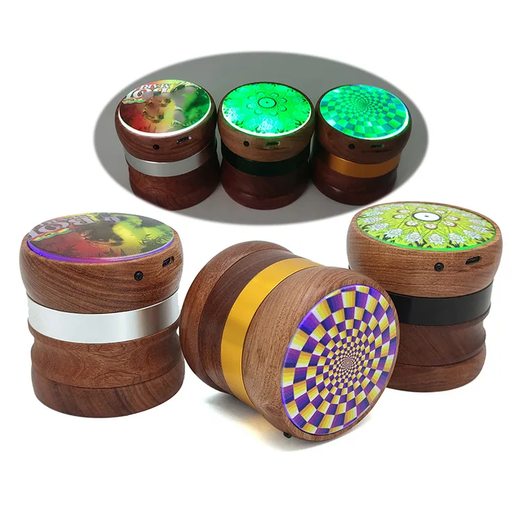 LED-Holzgrinder 63 mm, USB-aufladbar