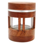 Rosenholzgrinder 60 mm mit Sichtfenster, 4-teilig – Ansicht 2