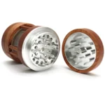 Rosenholzgrinder 60 mm mit Sichtfenster, 4-teilig – Ansicht 4