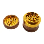 Holzgrinder 67 mm mit Blumendeckel, 4-teilig – Ansicht 4