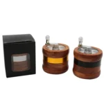 Handkurbel-Holzgrinder 67 mm mit Aluminiumzähnen – Ansicht 5