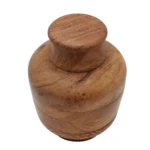 Kleiner Tiegel-Grinder aus Zink und Holz – Ansicht 2