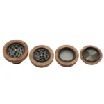 Kleiner Tiegel-Grinder aus Zink und Holz – Ansicht 5