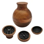 Runder Tiegel-Holzgrinder 60 mm, 3-teilig