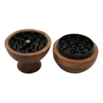 Runder Tiegel-Holzgrinder 60 mm, 3-teilig – Ansicht 3