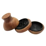 Runder Tiegel-Holzgrinder 60 mm, 3-teilig – Ansicht 4