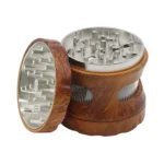 Grinder 63 mm mit Kunststoffgehäuse und Holzblende – Ansicht 2