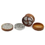 Grinder 63 mm mit Kunststoffgehäuse und Holzblende – Ansicht 3