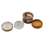 Grinder 63 mm mit Kunststoffgehäuse und Holzblende – Ansicht 4