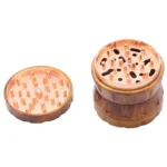 Camouflage-Grinder 63 mm mit Holz-Taille, 4-teilig – Ansicht 3