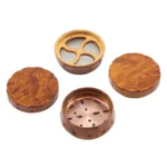Camouflage-Grinder 63 mm mit Holz-Taille, 4-teilig – Ansicht 5