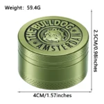 Bulldoggen-Metallgrinder 40 mm, 3-teilig – Ansicht 2