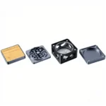 Walnuss-Aluminiumgrinder 55 mm, 4-teilig, Teufelsauge – Ansicht 3