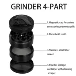 Black-Warrior-Grinder 50 mm – Ansicht 3