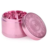 CNC-Aluminiumgrinder 63 mm, 4-teilig, Sonnenprägung – Ansicht 2