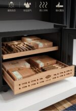 Elektrischer Humidor klein Zedernholz-Einlagen