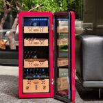 Humidorschrank mit Kompressor rot Lifestyle