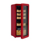 Kompressor Zigarrenschrank rot Detail