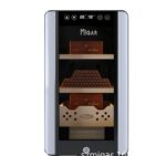 Kompakter Mini-Humidor-Schrank LED Zedernholz