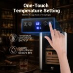 elektrischer Humidor Touch Temperatursteuerung