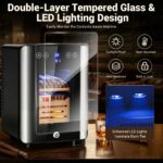 Zigarrenschrank mit Klimasteuerung Glas LED