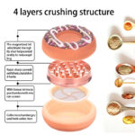 Großer Grinder 73 mm Donut-Optik Großhandel – Seitenansicht