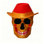 Zink Metall Grinder Totenkopf