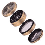 1 Piece Grinder Lebensbaum Bronze Großhandel – Seitenansicht