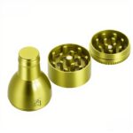 Grinder Metall gold in Weinflaschen-Optik Großhandel – geöffnet