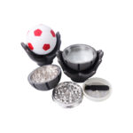 Crusher Metall in Fußball-Optik Personalisierbar – geöffnet