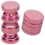 Miniature Grinder 42 mm Diamant Personalisierbar – Seitenansicht