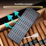 Humidor Holz mit Sichtfenster LED