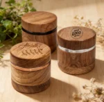 2-teiliger Bambus Grinder 55 mm Personalisierbar