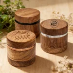 2-teiliger Bambus Grinder 55 mm Personalisierbar