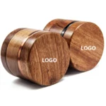 2-teiliger Bambus Grinder 55 mm Personalisierbar – Bild 3