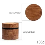 2-teiliger Bambus Grinder 55 mm Personalisierbar – Bild 5