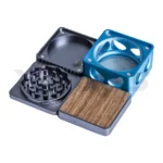 Großhandel quadratischer 55 mm Kräutermühle Aluminium